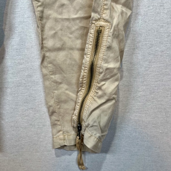 MARRAKECH (ANTHROPOLOGIE), ZIPPED CARGO CROPPED CARPIS. Color- Beige. NWT - Picture 7 of 7